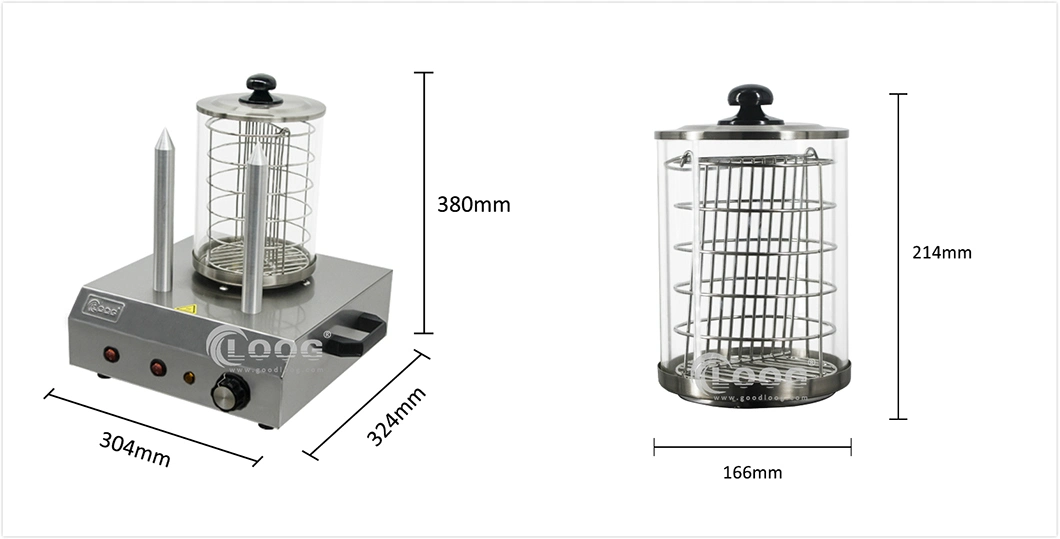 Commercial Catering Equipment Hot Dog Cooking Machine Hot Dog Roller with Bun Warmer Hot Dog Maker Commercial Hot Dog Machine