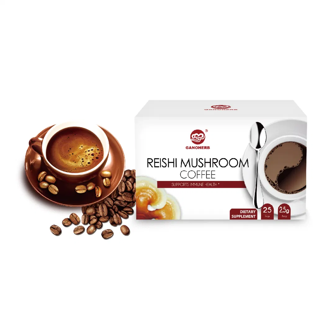 100% Organic Certificated Ganoderma Mushroom Instant Coffee Reishi Black Coffee