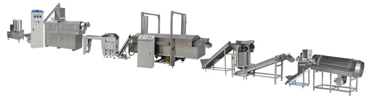 Automatic Frying Snack Food Production Line Snack Food Processing Machinery Fry Snacks Pellet Fried Snack Equipment