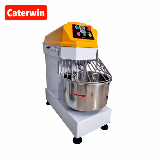 Equipamento de padaria Caterwin Máquina de amassar massa de farinha 20L Misturador elétrico de massa em espiral