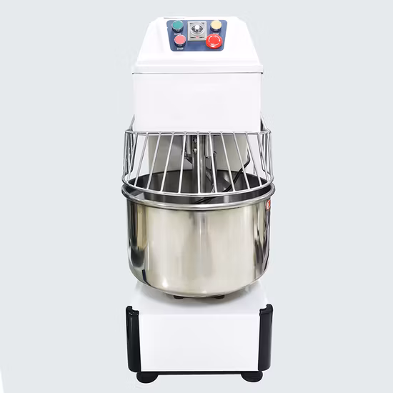 Comercial Industrial Elétrico 8 100kg 20L 260L Alimentos Pão Cozimento Equipamento de Padaria Suporte de Movimento Duplo Máquina Espiral de Massa Espiral Misturador de Massa de Farinha
